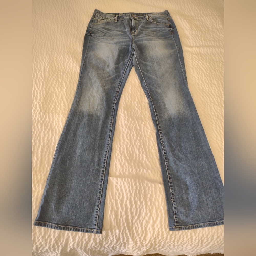 Mossimo Supply Co. Blue Flare Jeans